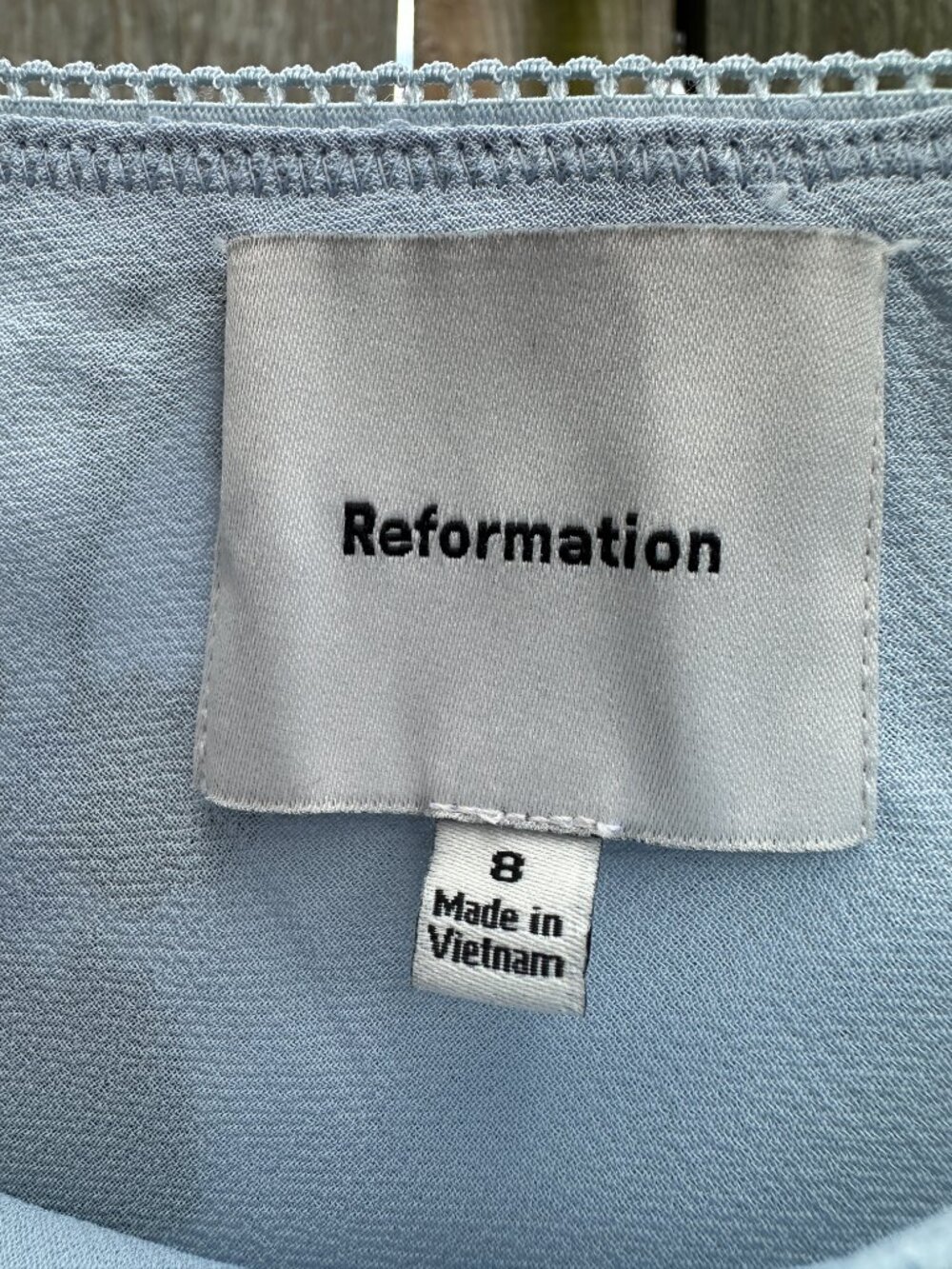 Reformation Layla Midi Skirt Fresh Air Blue Floral 8 - Picture 7 of 8